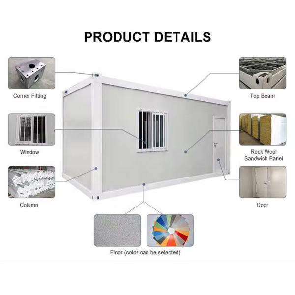 Flat Pack Container House Windows Aluminum Sliding Door or PVC Sliding Door with Security Bar