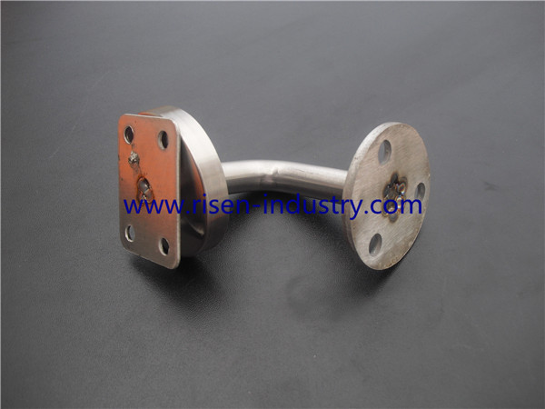 stainless steel Handrail bracket for handrail RS305, finishing Satin or Mirror, size 60x60mm
