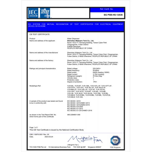 Hot and Cold Water Cooler Water Dispenser for Home and Office with 5L/H Hot Water Capacity and 2L/H Cold Water Capacity