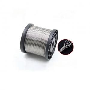 China 1x12 7x7 7x19 4mm 5mm 6mm 8mm 10mm A2 A4 304 316 Aircraft Stainless Steel Wire Rope on sale