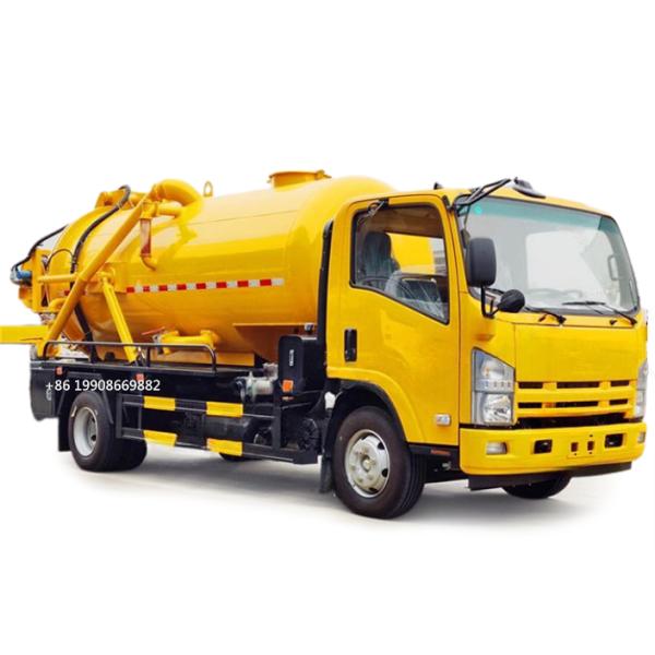 ISUZU 4x2 Driver 10000L Sewage Suction Truck with Vacuum Pump for Sucking Waste Water Vacuum Sewer Tanker Suction Truck