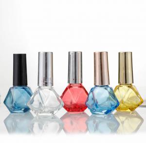Cheap 8ml Nail Polish Diamond Glass Split Bottle Customized Colorful wholesale