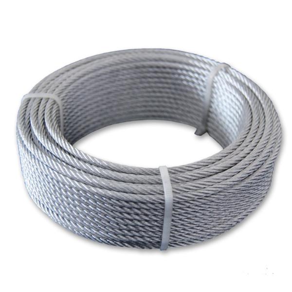 Plastic Covered PVC Coated Stainless Steel Wire Rope 1mm-10mm Diameter
