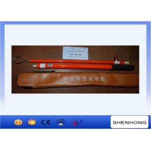 China 35KV Overhead Line Construction Tools Fiberglass Telescopic Static Disacharge Rod on sale