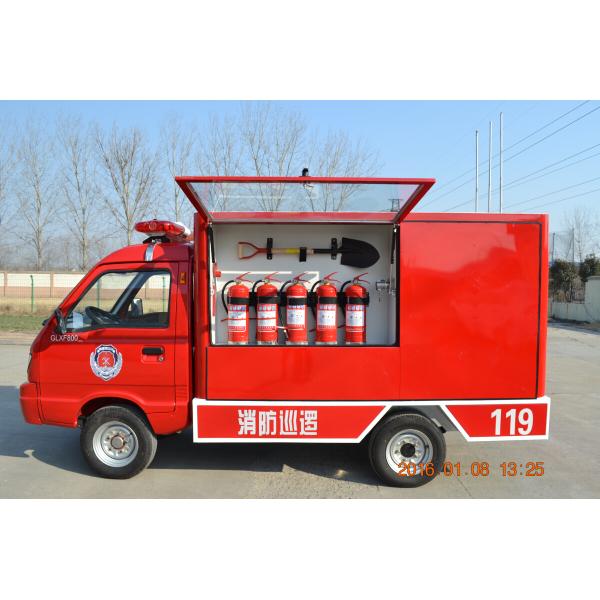 Eco Friendly Electric Fire Truck Fire Fighting Vehicle With Enclosed Cabin