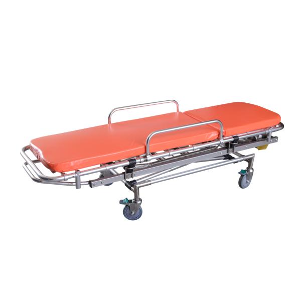 1900MM 35nch Medical Emergency Non-Magnetic Trolley Surgical MRI Compatible Transfer Ambulance Stretcher