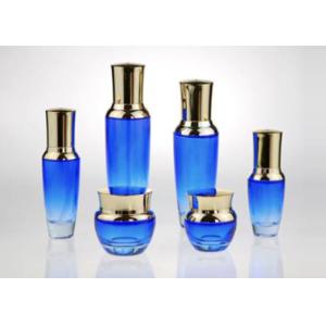 Cheap Gradient Cglass Makeup Bottles , Refillable Glass Bottle Eco Friendly Materials wholesale