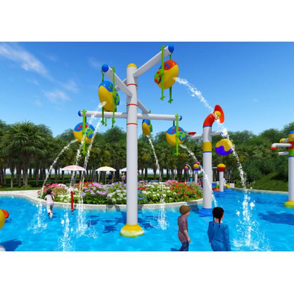 Commercial Water Splash Pad Ground Park 12 Months Warranty For Holiday Resorts