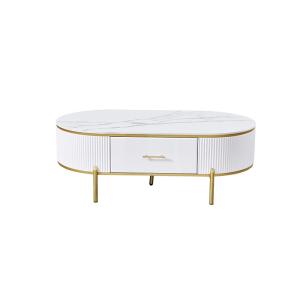 Cheap Marbled Stone Plate Matching TV Stand And Coffee Table Set wholesale