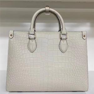 Authentic Crocodile Leather Women Business Travel Handbag Female Laptop Bag