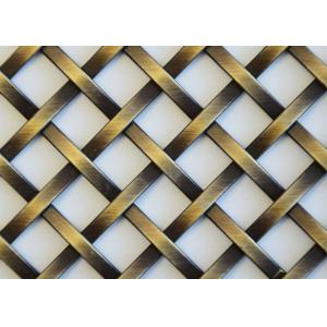 China Bronze Decorative Metal Architectural Woven Wire Mesh on sale
