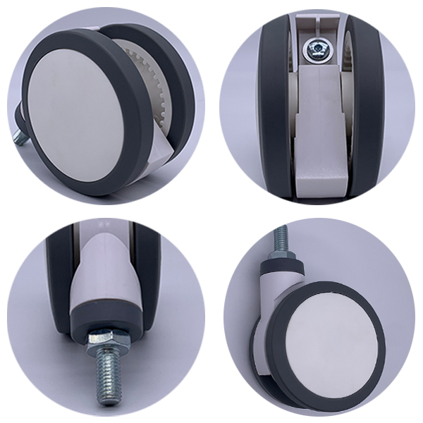 5 Inch High Load Medical Hospital Bed Trolley Wheel Caster For Medical Equipment