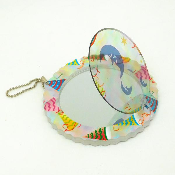 Cartoon Character Acrylic Hand Mirror , Lightweight Handheld Vanity Mirror