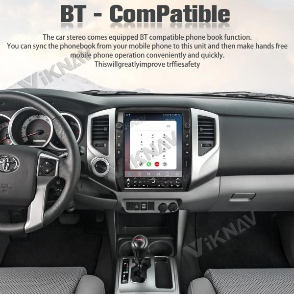 12.1inch Car Radio For Toyota Tacoma 2005-2015 Android Auto wireless Carplay GPS Navigation LCD Display Screen Multimedia player