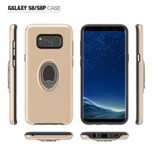 Soft TPU Magnetic Ring Kickstand Armor Smartphone Protective Case , Sumsang 8 8p