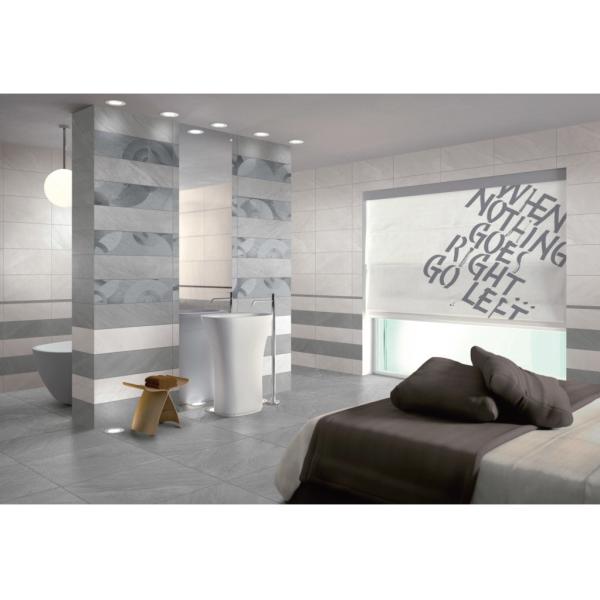 Grey Matte Tile Non Slip Ceramic Tiles / Floor Porcelain Tile For Bathroom Or Toilet