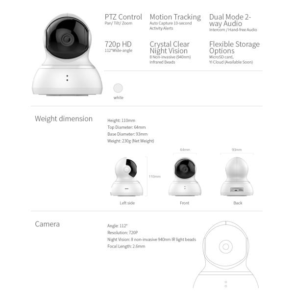 IP Camera 720P Pan/Tilt/Zoom Wireless WIFI IP Security Surveillance System HD Night Vision US / EU Edition Baby Monitor