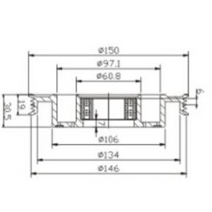 VIOS 10PA17C Car AC Compressor Clutch