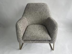 China Customized Modern Fabric Chair With Stainless Steel Frame on sale