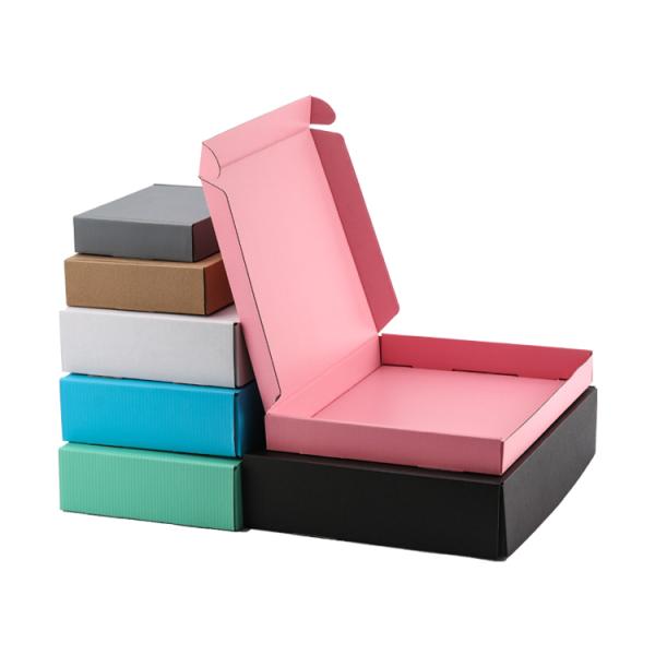 CMYK Full Color Printed Boxes Recyclable Die Cut Cardboard Mailing Boxes