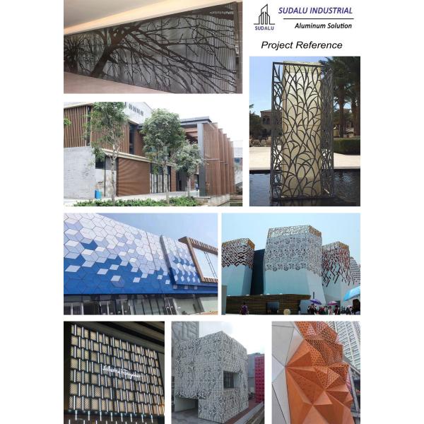 SUDALU Metal Interior Decorative Divider Screen Panel Aluminum Partition Perforated Panel