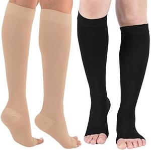 Cheap Spandex Nylon Medical Compression Stockings Xl Grade Support 20-30mmhg Toeless wholesale