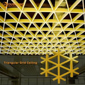 Cheap Latticed Grille Suspended Metal Ceiling Powder Coating False Square Grid ceiling for Sale wholesale