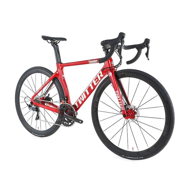 700C Toray Aero Carbon Fiber Off Road Bike Disc Brake 142mm Shimano Sora 18 Speed