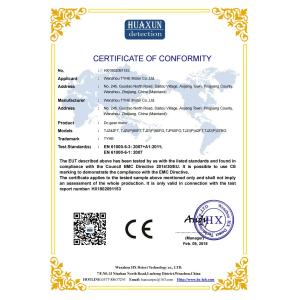Wenzhou Tyhe Motor Co., Ltd. Certifications