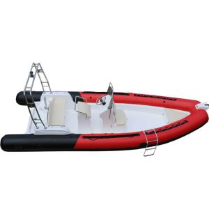 Buy cheap RIB 680B Hypalon Fiberglass Fishing Inflatable Rigid Boat With Outboard from wholesalers