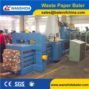 Cheap Heavy duty Waste Cardboards Balers supplier cardboard recycling compactor PLC control and conveyor belt wholesale