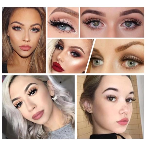 Printable Rectanglar Empty Lash Packaging Boxes With Coated Paper