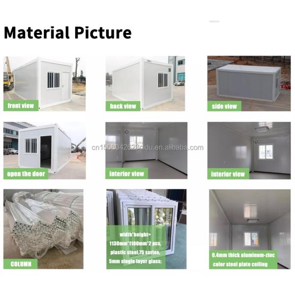 Modern Design Flat Pack Foldable Portable House Container for Prefabricated Tiny House Shops and Offices 20ft or 40ft