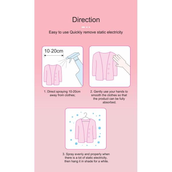 300ML Furniture Care Protection Kit Antistatic Electricity Spray For Clothes