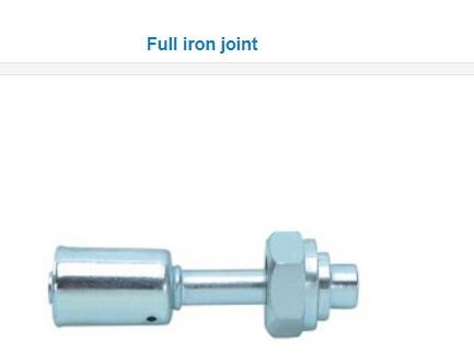 #6 #8 #10 #12 A/C Al joint with iron cap 90 Degree Female O-Ring fitting O-Ring Female Thread 90 degree Hose connector