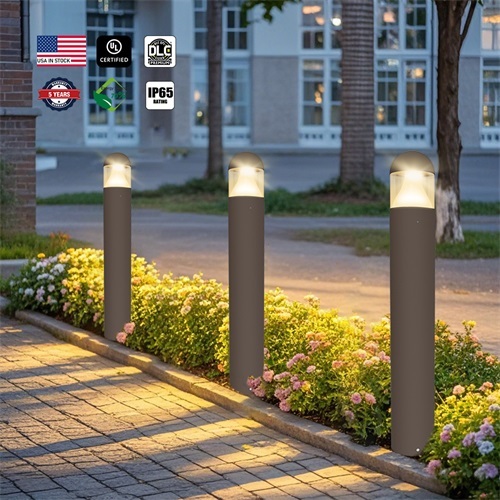 Modern Custom Landscape Bollard Light Waterproof Ip65 24W 3CCT Adjustable
