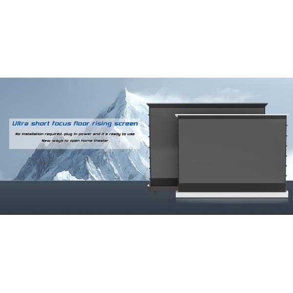 PVC Motorized Projection Screens 90 Inch Screen For Ultra Short Throw Projector