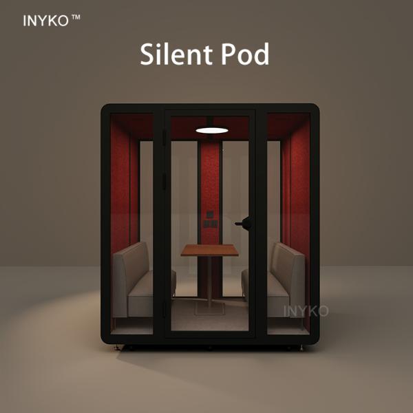 A Soundproof Booth And Log Cabin By The Acoustic Booth For The Sleeping Meeting Reading Pod
