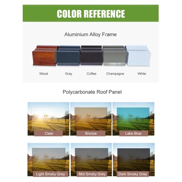 Polished Aluminium Car Parking Shed Resistant Polycarbonate Roof Modern Design