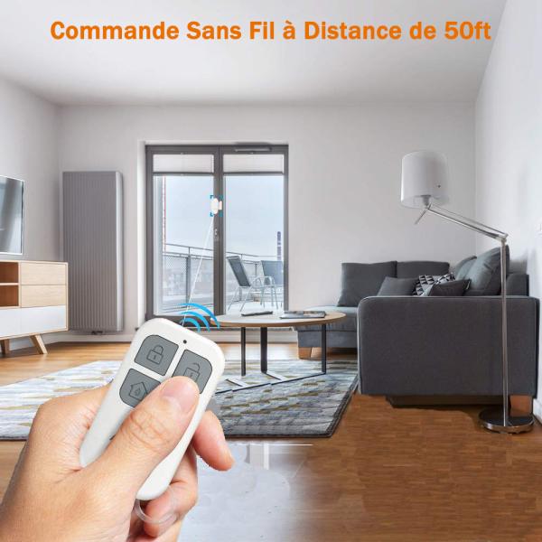 Peroptimist Door Windows Open Magnetic Security Sensor Pool Door Alarm Wireless Remote