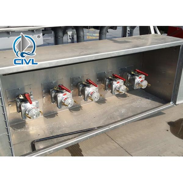 Manual 50000L Fuel Tank Trailer With Tractor 3 Axles Semi Trailer