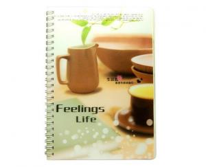 Customized 3D Lenticular Note Book spiral notebook pp pet Lenticular Printing Cover sale and export United Kingdom