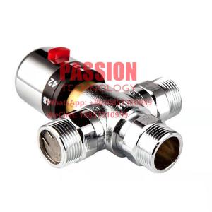 China Hot Water Mixing Valve Cold Mix Valve Solar Water Heater Copper Brass Valve on sale