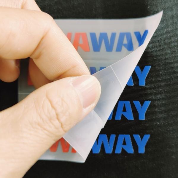 Durable Silicone Heat Transfer Labels Washable Heat Transfer Clothing Tags Eco Friendly