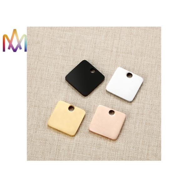 OEM ODM 304SS Square Creative Tag Pendant For Unisex