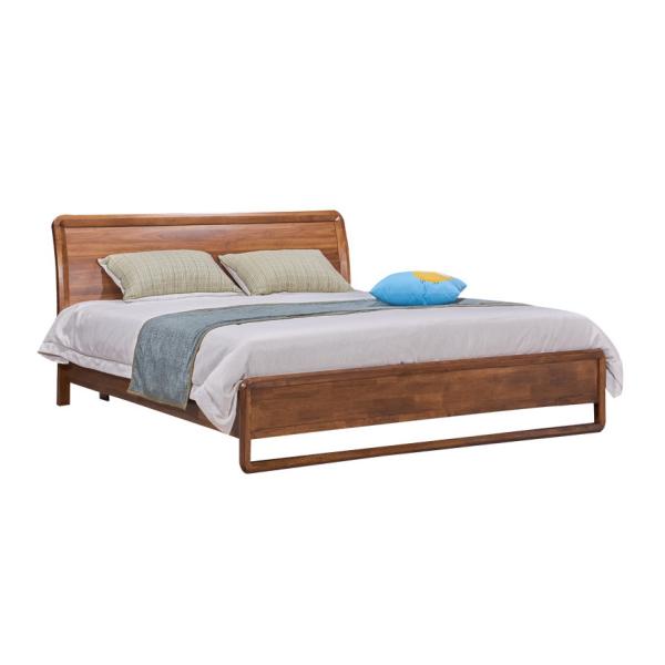 2017 New design of Doube / King bed Interior Fitment for Apartment Furniture by Walnut wood from China factory