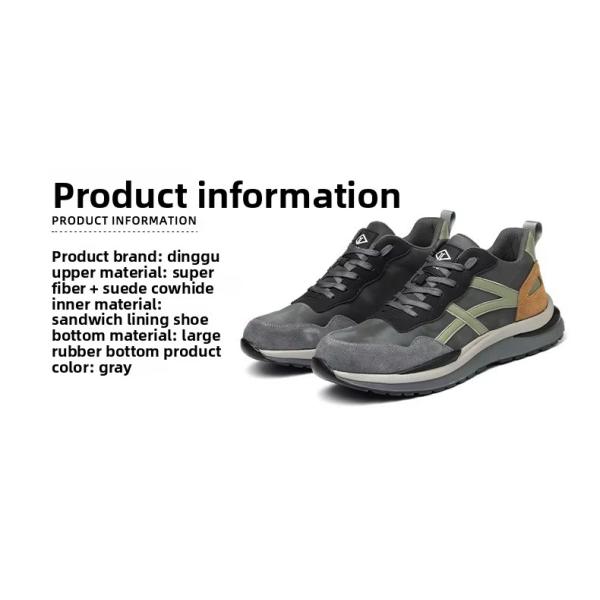 Rubber Sole Suede Microfiber Construction Safety Shoes With Standard Steel Toe And Kevlar Midsole