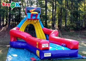 Cheap Inflatable Baseball Game Red Inflatable Bungee Run Basketball Hoop And Ball Game For Playing Center wholesale