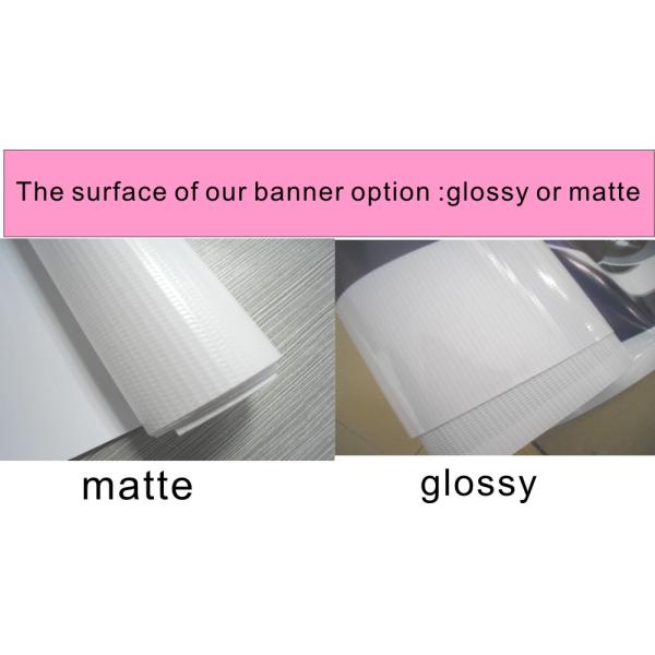 surface of banner 440 G Matte Vinyl Banners with Grommets