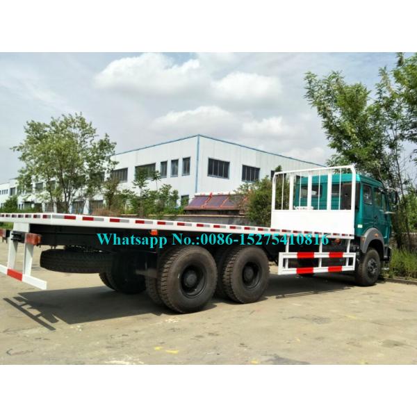 Rough Terrain Flatbed Heavy Cargo Truck 10 Wheeler For DR CONGO High Performance